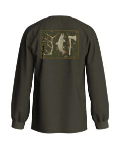 RepYourWild Hunt. Fish. Camp. Camo Long Sleeve Shirt