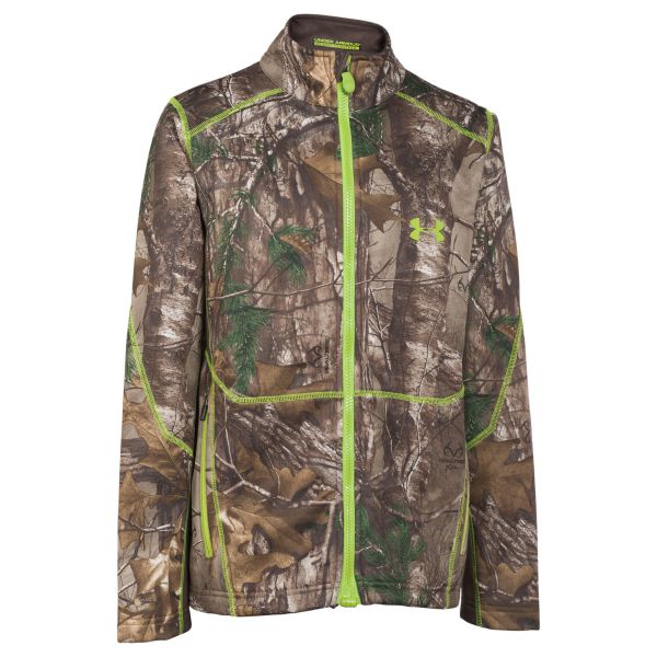 Under Armour Coldgear Infrared Scent Control Barrier Jacket - Men's  Realtree Ap Xtra / Velocity Large